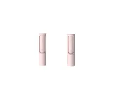 Rotating Cylinder Sticker Roller Electrostatic Brush Hair Removal Artifact Pet Hair Removal Brush Clothes Sticky Brush Hair Remover - Pink 2Pcs - View 1