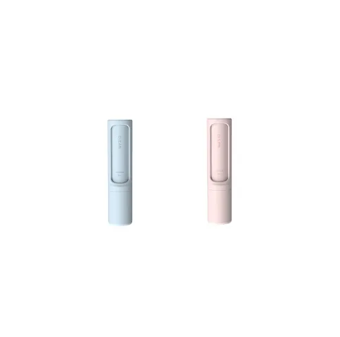 Rotating Cylinder Sticker Roller Electrostatic Brush Hair Removal Artifact Pet Hair Removal Brush Clothes Sticky Brush Hair Remover - Blue And Pink