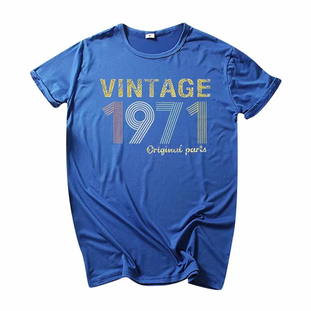 Letter Print Round Neck Short Sleeve T Shirt Women's Large Size Loose Blue - Shop at LoveMi