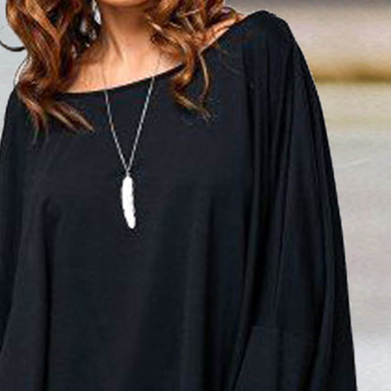 Round Neck Loose Large Size Irregular Top