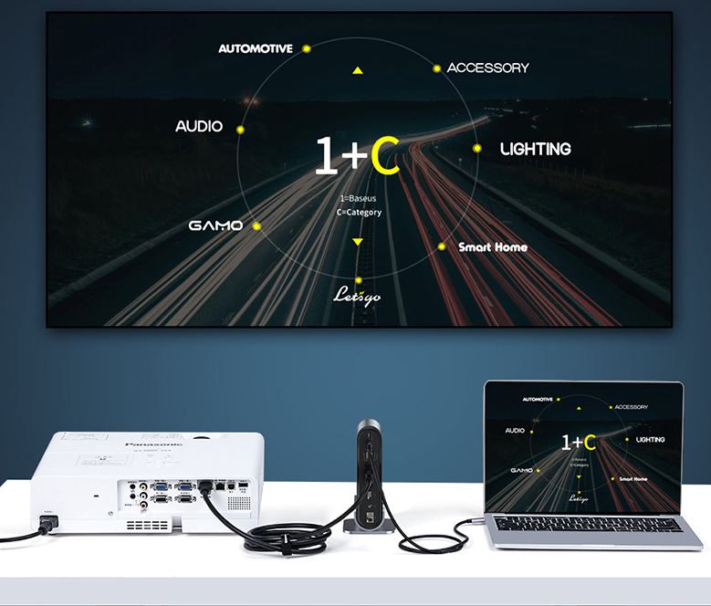 Title 7, Werkstation Multifunctionele Type-C-Hub-splitte...