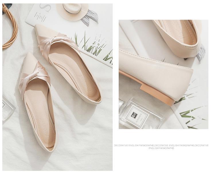 Shallow Mouth Evening Breeze Gentle Flat-Bottomed Lady Fairy Single Shoes Women All-Match Scoop Shoes