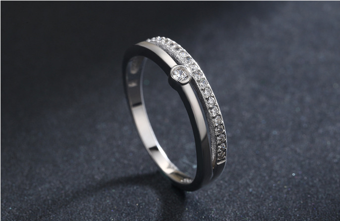 Japan And South Korea Simple S925 Sterling Silver Ring Female Level Design Temperament Ring
