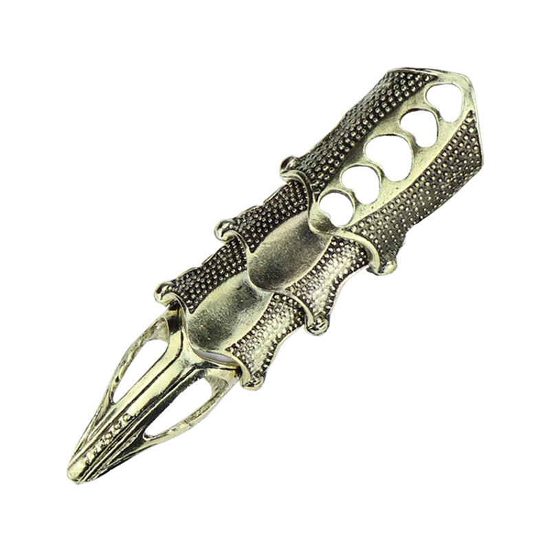 Punk Exaggerated Jewelry Personality Alloy Joint Bendable Finger Ring