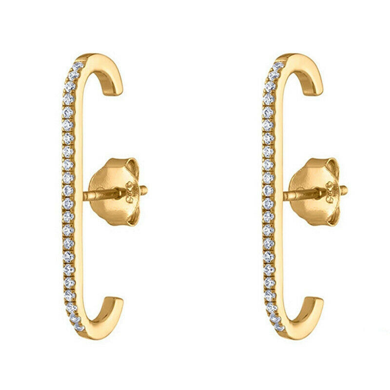 Mingfei Cross-Border Korean Net Red Simple Metal C-Shaped Earrings European And American Personality Earrings Women