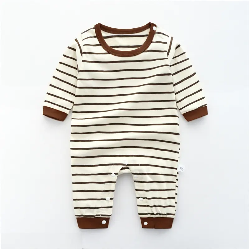 Baby Jumpsuit Spring and Autumn Cotton Romper Long-Sleeved Thin