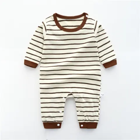 Baby Jumpsuit Spring and Autumn Cotton Romper Long-Sleeved Thin