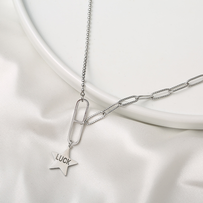 Titanium Steel Jewelry Necklace Pendant Simple And Fashionable