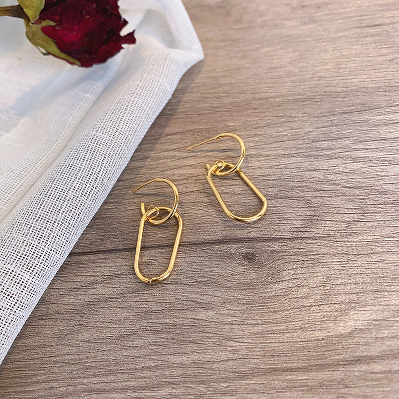 Fashion Simple Geometric Metal Earrings