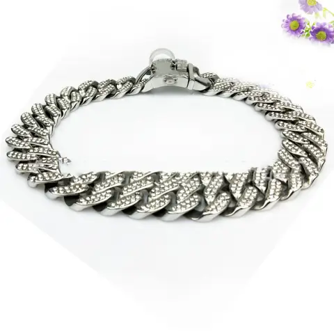 Casting Diamond Dog Chain Neck Ring Mirror Light Dog