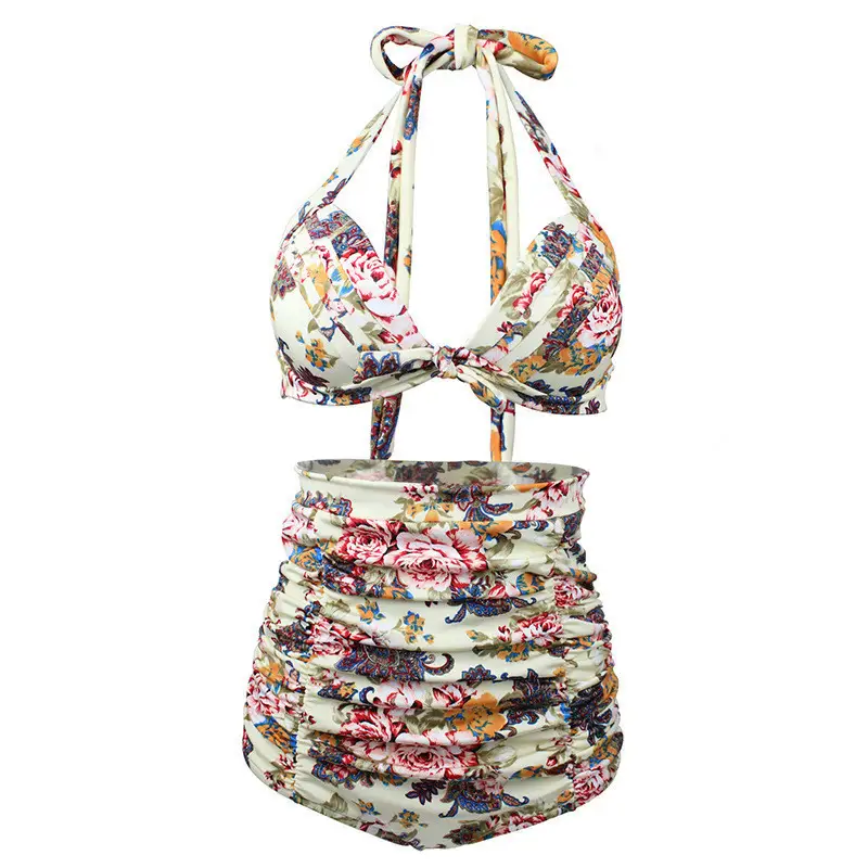 Two Piece Printed Bikini Amazon Swimsuit Retro