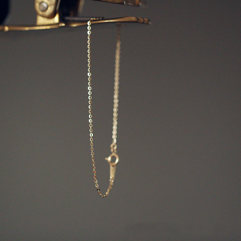 The New Korean Version Of S925 Sterling Silver Plated 14K Gold Bracelet Is Simple Versatile And Slim