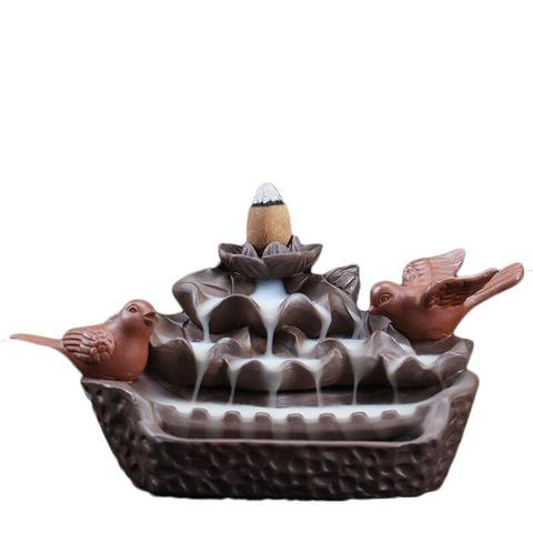 Top Quality Ceramic Cattle Turn The World Back Flow Incense Burner Smoke Observation Incense Burner Creative Home Office Ornaments — foto 3