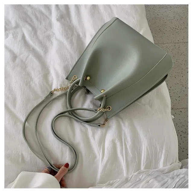 Temperament Big Bags Women's Autumn New Bags Wild Fashion Messenger Mother And Child Bag Simple Single Shoulder Bag Green - Shop at LoveMi