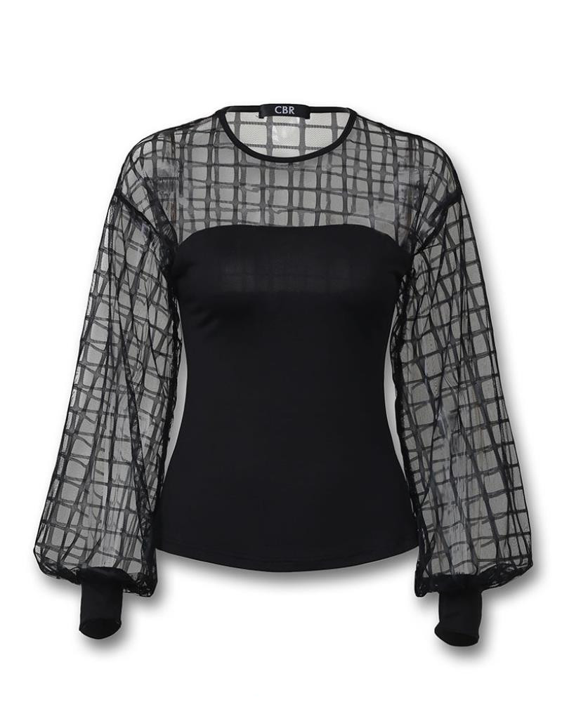 Women's Wear loose T-shirT summer hoT neT yarn splicing coaT