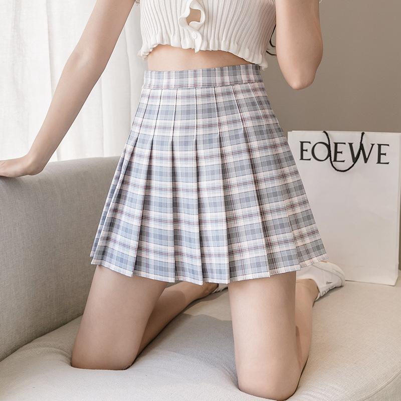 High Waist Slimming All-match Pleated Skirt Women