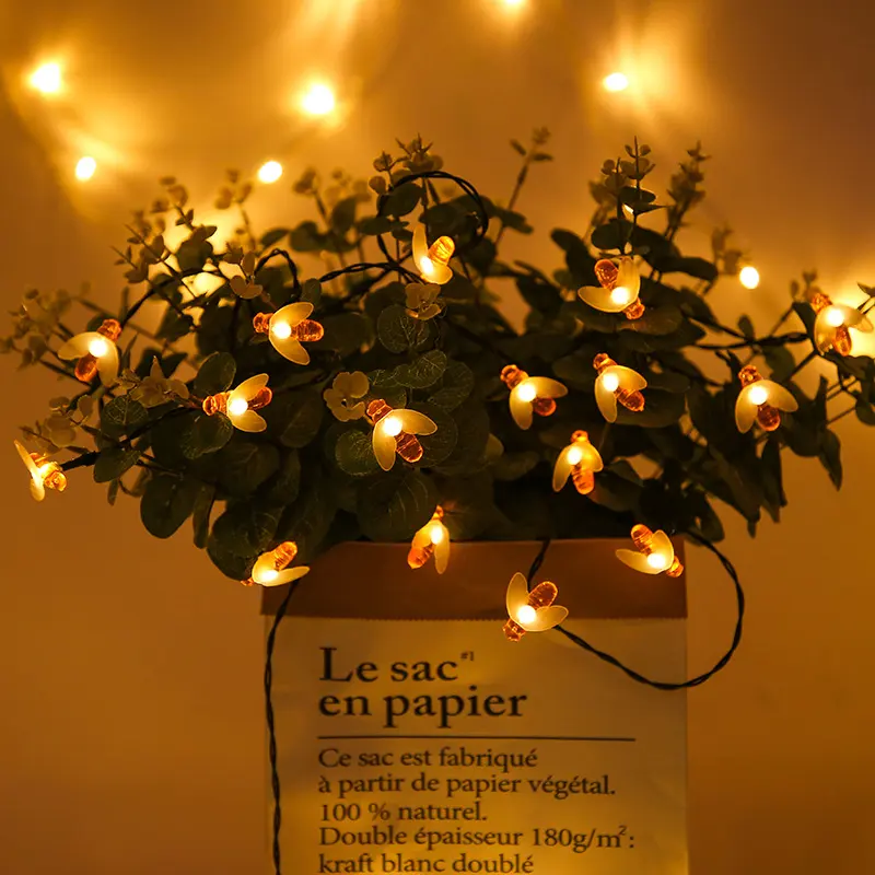 LED Outdoor Solar Lamp String Lights Fairy Holiday Christmas