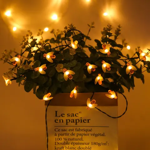 LED Outdoor Solar Lamp String Lights Fairy Holiday Christmas