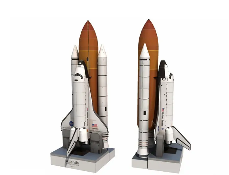 Space Shuttle 3D Paper Model Diy Handmade