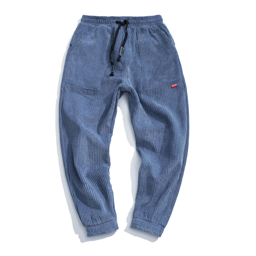 Casual Loose-fitting Harem Corduroy Pants