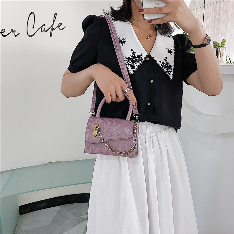 Fashion Small Square Bag Trendy Chain One Shoulder Messenger Bag