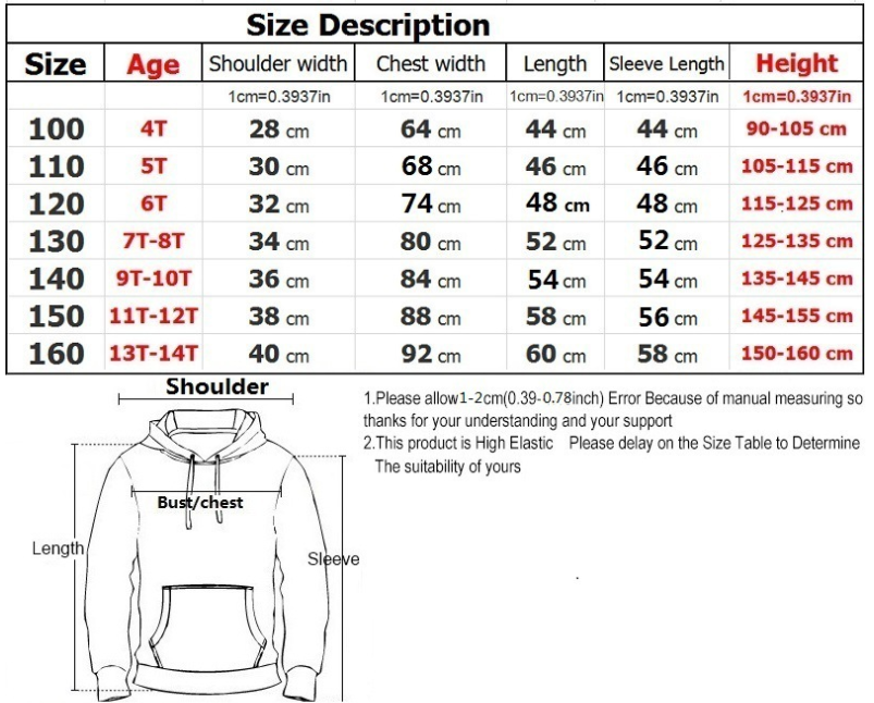 Title 1, New Digital Print Loose Casual Hoodie