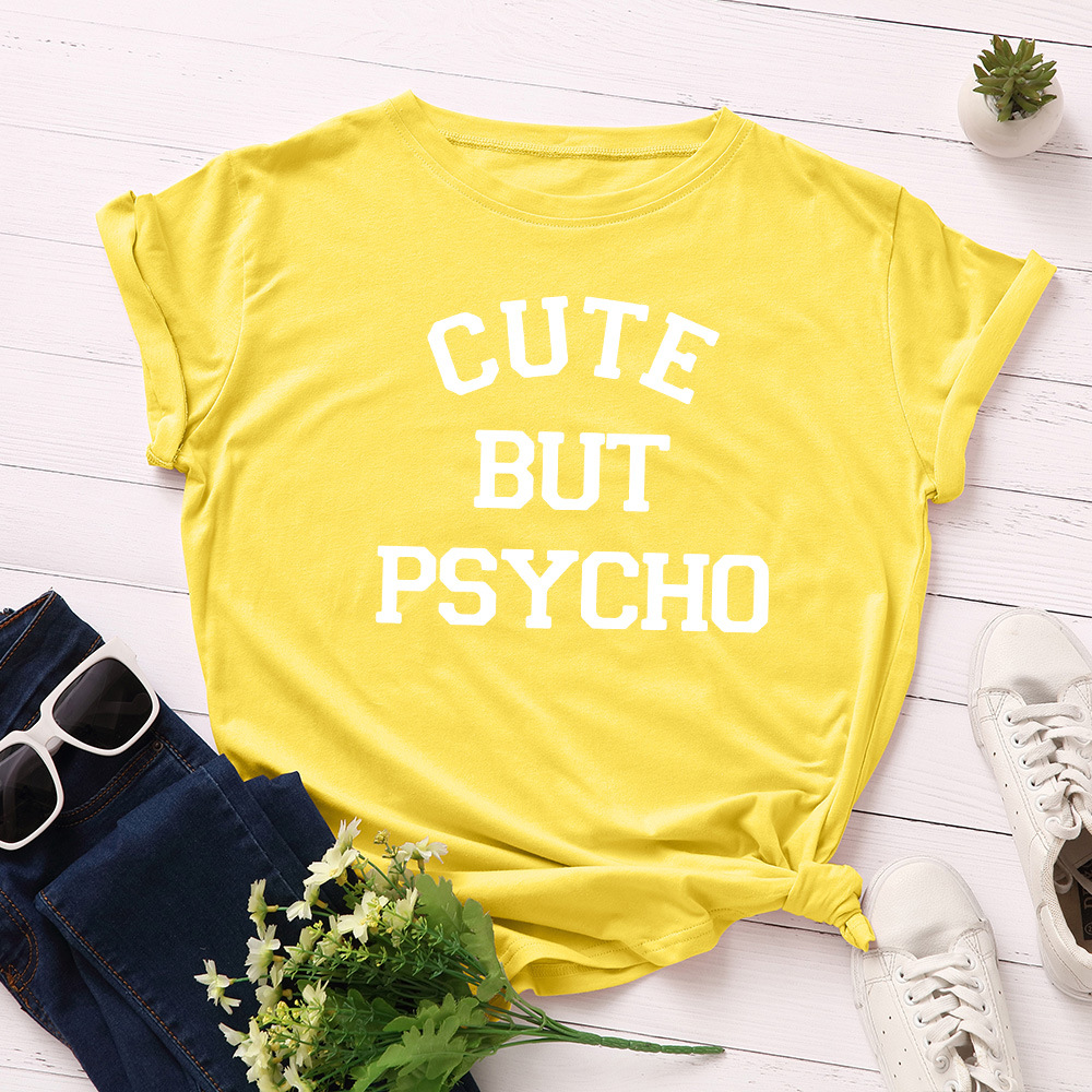 Title 4, T-shirt Gute mais Psycho pour femme