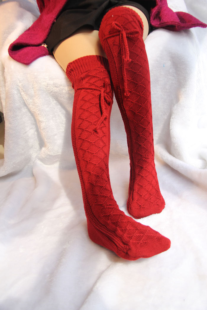 Title 5, Over The Knee Knitted Vintage Stockings