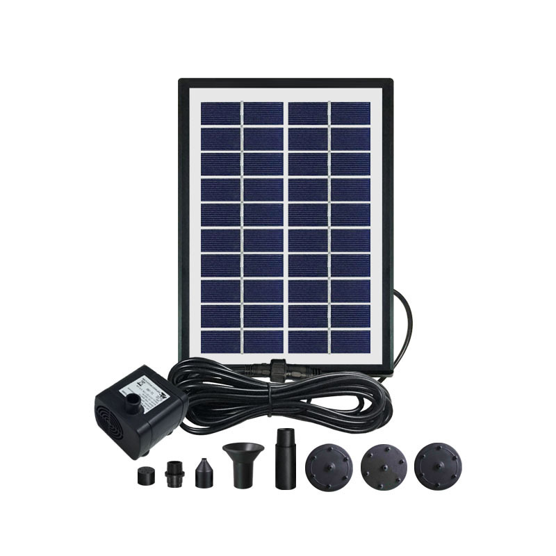 Solar Small Garden Mini Flower Fountain Poolroom — foto 3