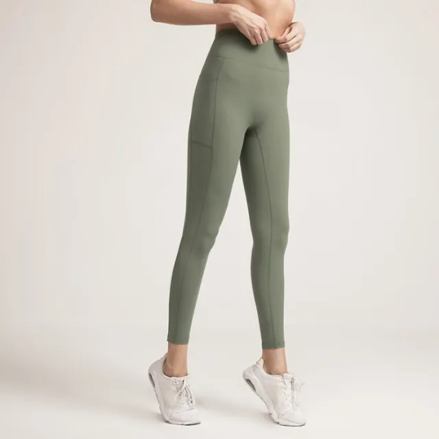 Sexy Slimming Weight Loss Fitness Compression Yoga Pants Female Running Trousers High Waist Seamless Leggings Tight Sports Pants Army Green - Shop at LoveMi