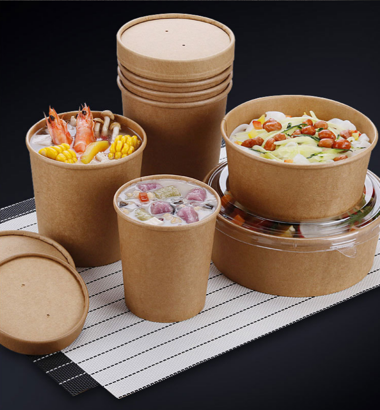 Title 3, Round Thick Salad Lunch Box With Lid