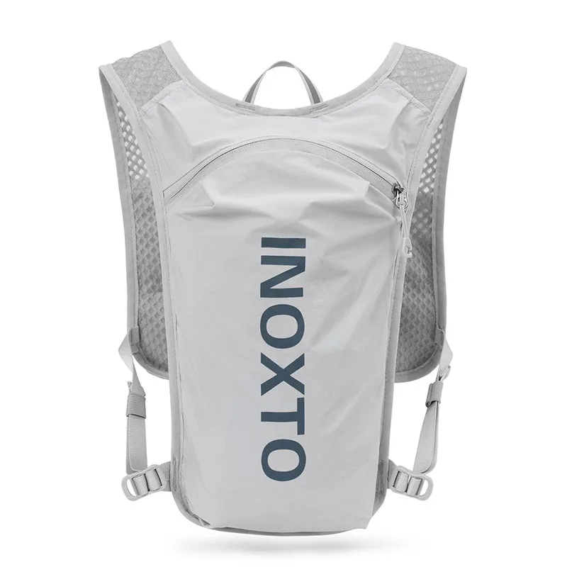 Climbing Backpack Rucksack Running Bag 5L Lightweight Outdoor Hydration Vest Pack Hiking Cycling Sport Bags - Gray