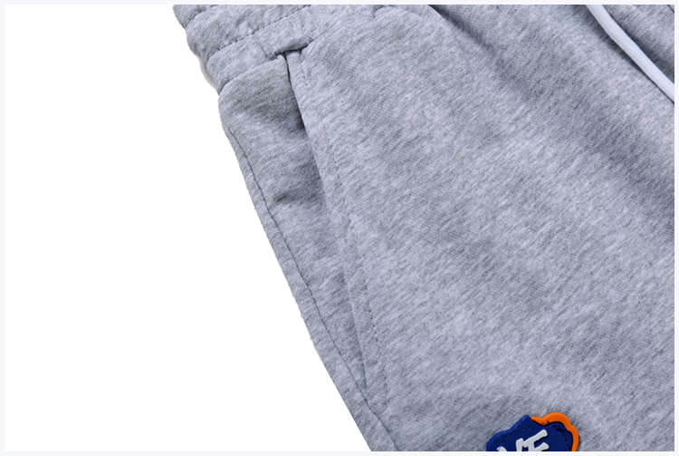 Flocking Letter Printed Casual Shorts Men And Women