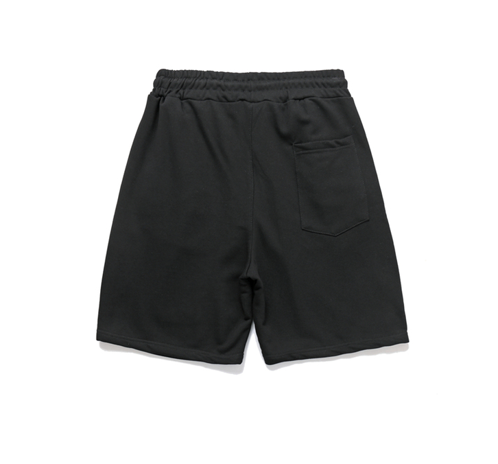 Casual Touch Color Stitching Flocking Bear Shorts