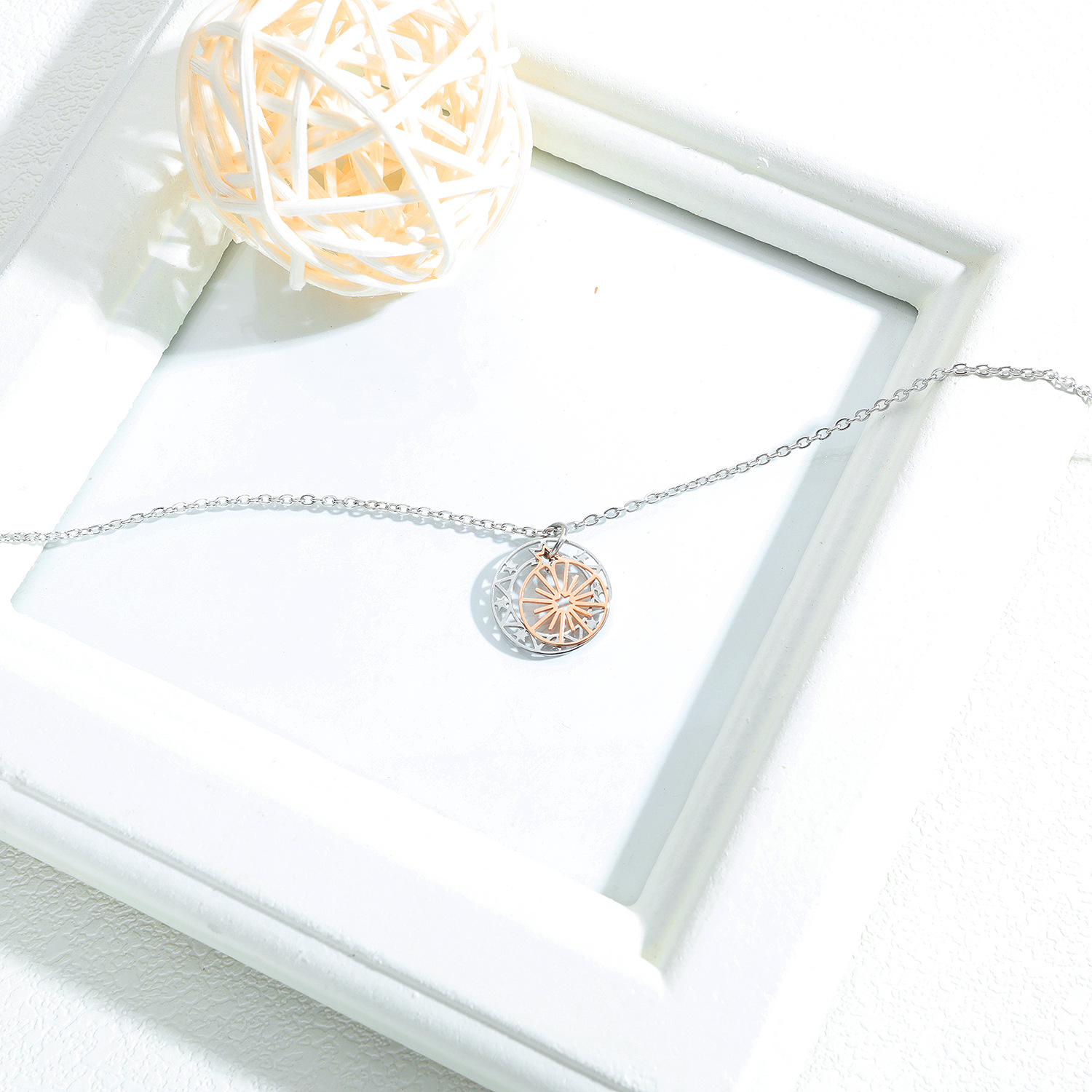 Ferris Wheel Stainless Steel Necklace Women