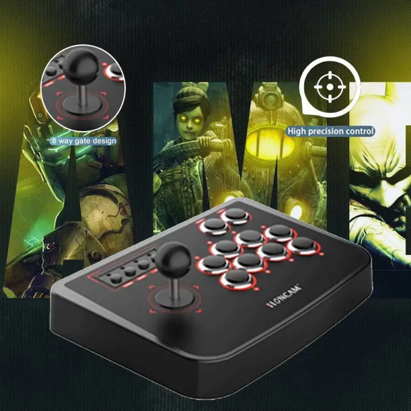 Arcade Gamepad Joystick Fighting Stick for PS4 PS3 Switch