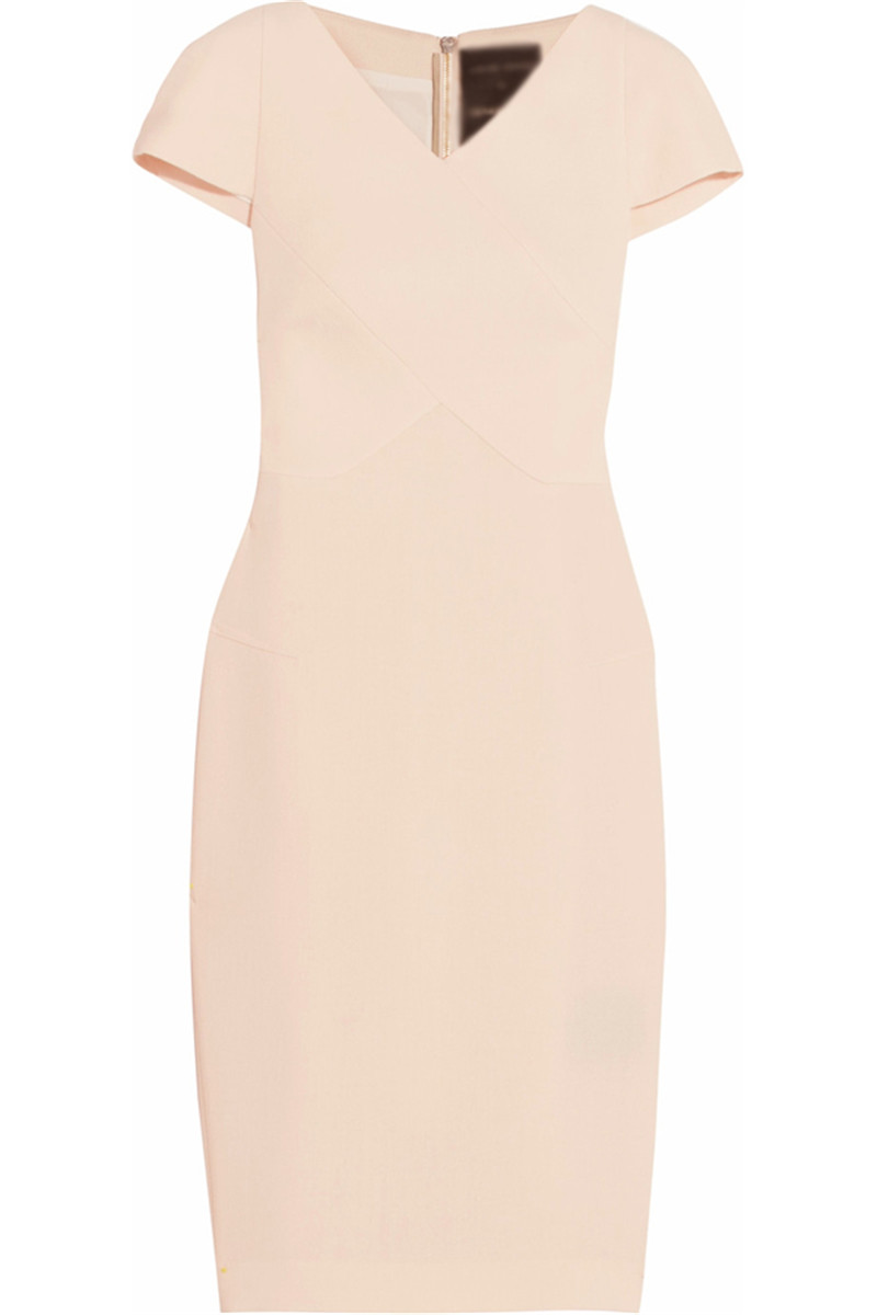 V-Neck Short-Sleeve Pencil Dress, picture 5 of 5
