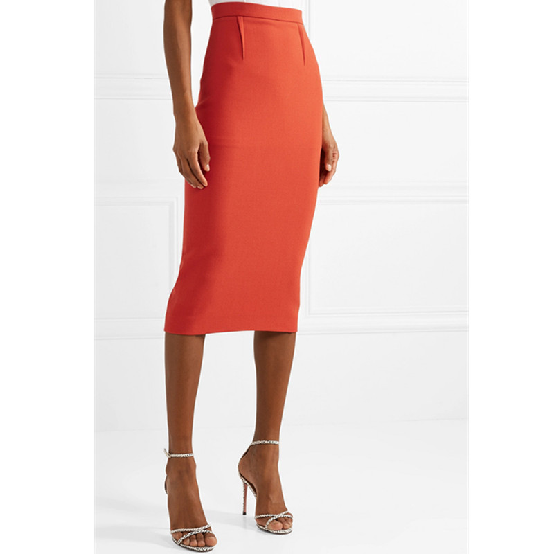 Sexy Buttocks Capable White-Collar Ol Commuter Mid-Length Skirt Skirt