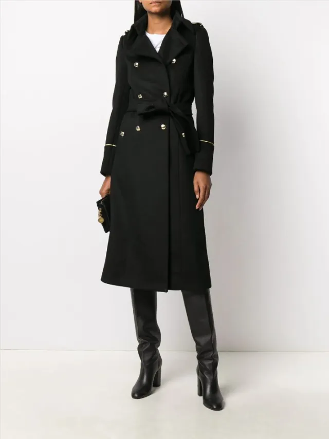 Slim Back Slit Long All Match Coat Woolen Coat Black - Shop at LoveMi