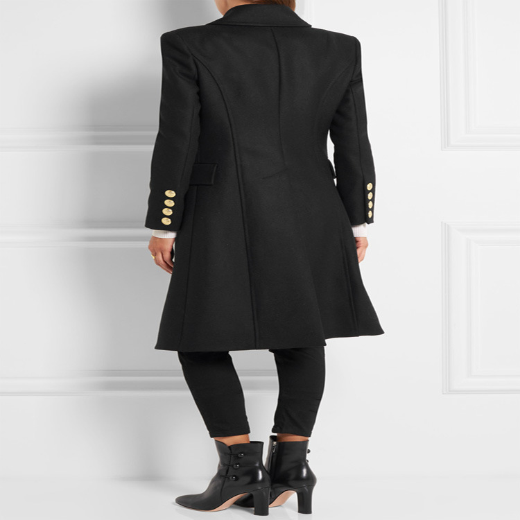 Atmospheric Long Slim Woolen Coat