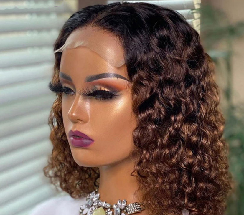Hand Wound Tube Black Short Curly Hair Chemical Fiber Headgear — foto 6
