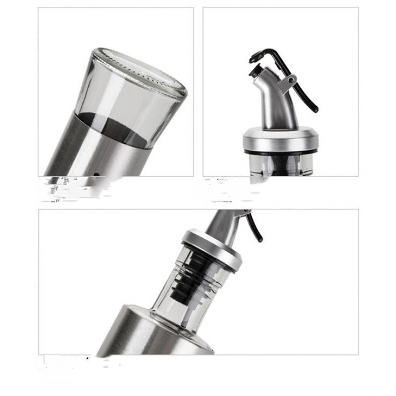 Japanese Stainless Steel Glass Oil Pot Soy Sauce Bottle