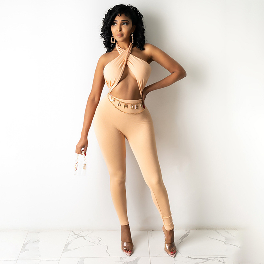 Title 3, Jumpsuit casual sexy con design a incrocio sul ...