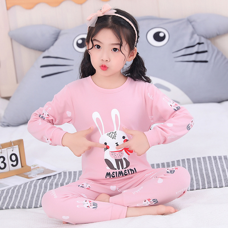 Children'S Underwear Suit Boys And Girls Long-Sleeved Baby Cotton Autumn Clothes Long-Sleeved Cotton Sweater