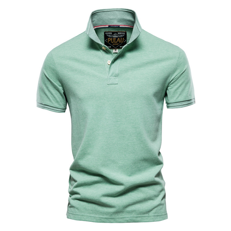 Title 4, Polo Homme Casual Couleur Unie Coton T-shirt Ma...