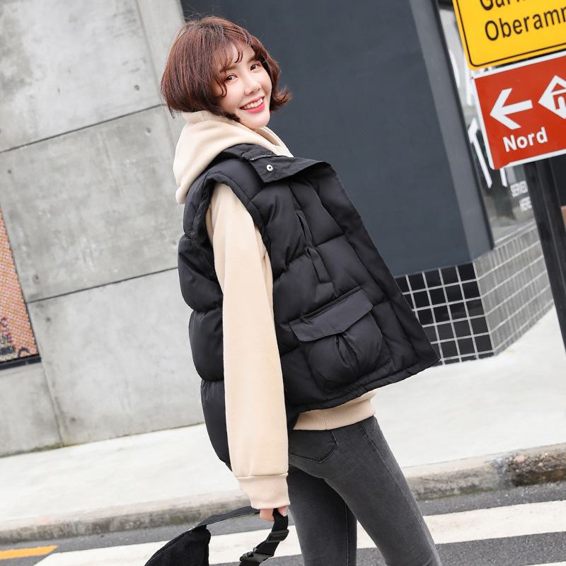 Short Style Cotton Jacket Loose Medium  Length All-Match Jacket