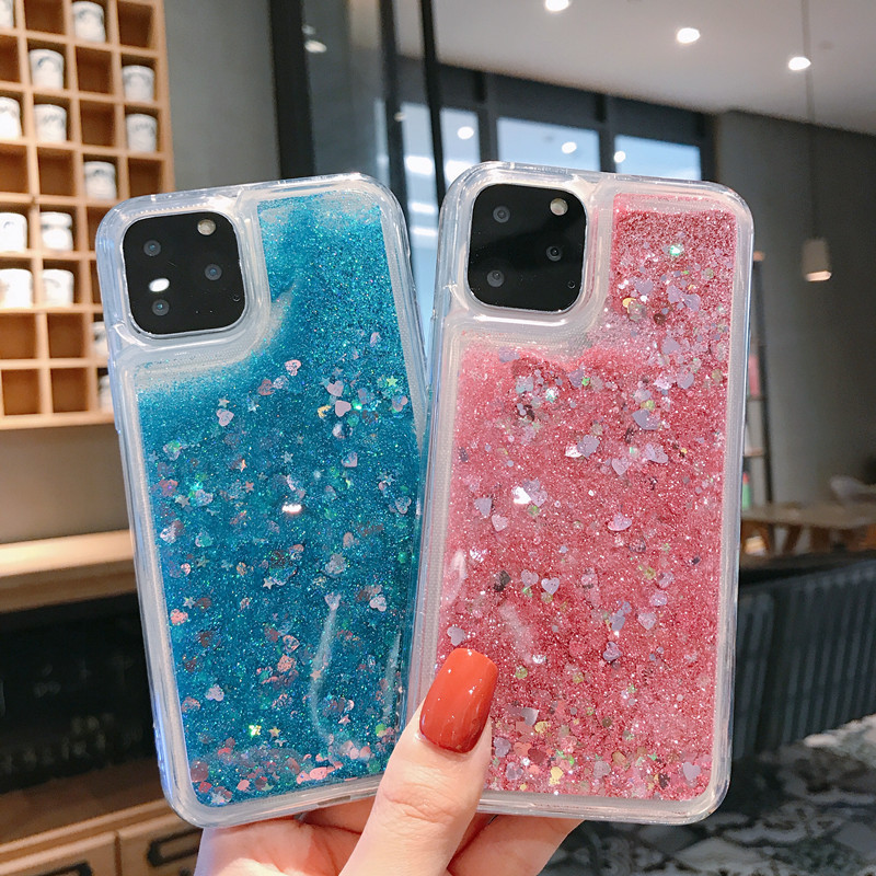Dynamic Quicksand Shell with Soft Edge Glitter Liquid