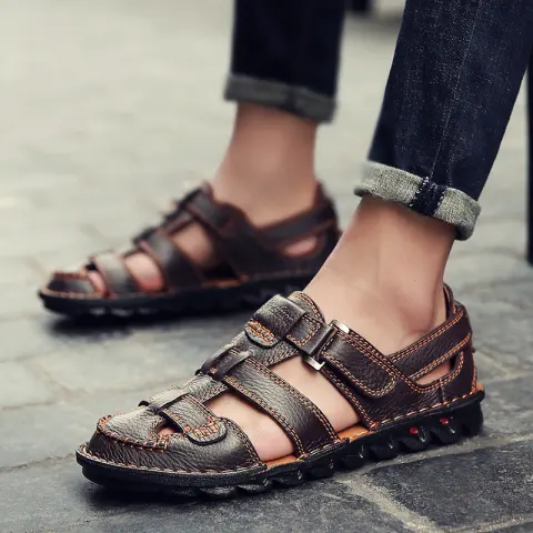 Sandals Men's Non Slip Beach Shoes Baotou