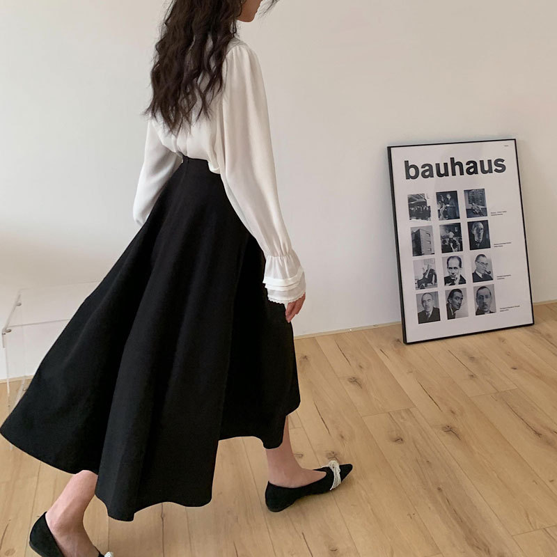 Spring And Summer High Waist Cover Crotch Retro Look Thin Mid-Length