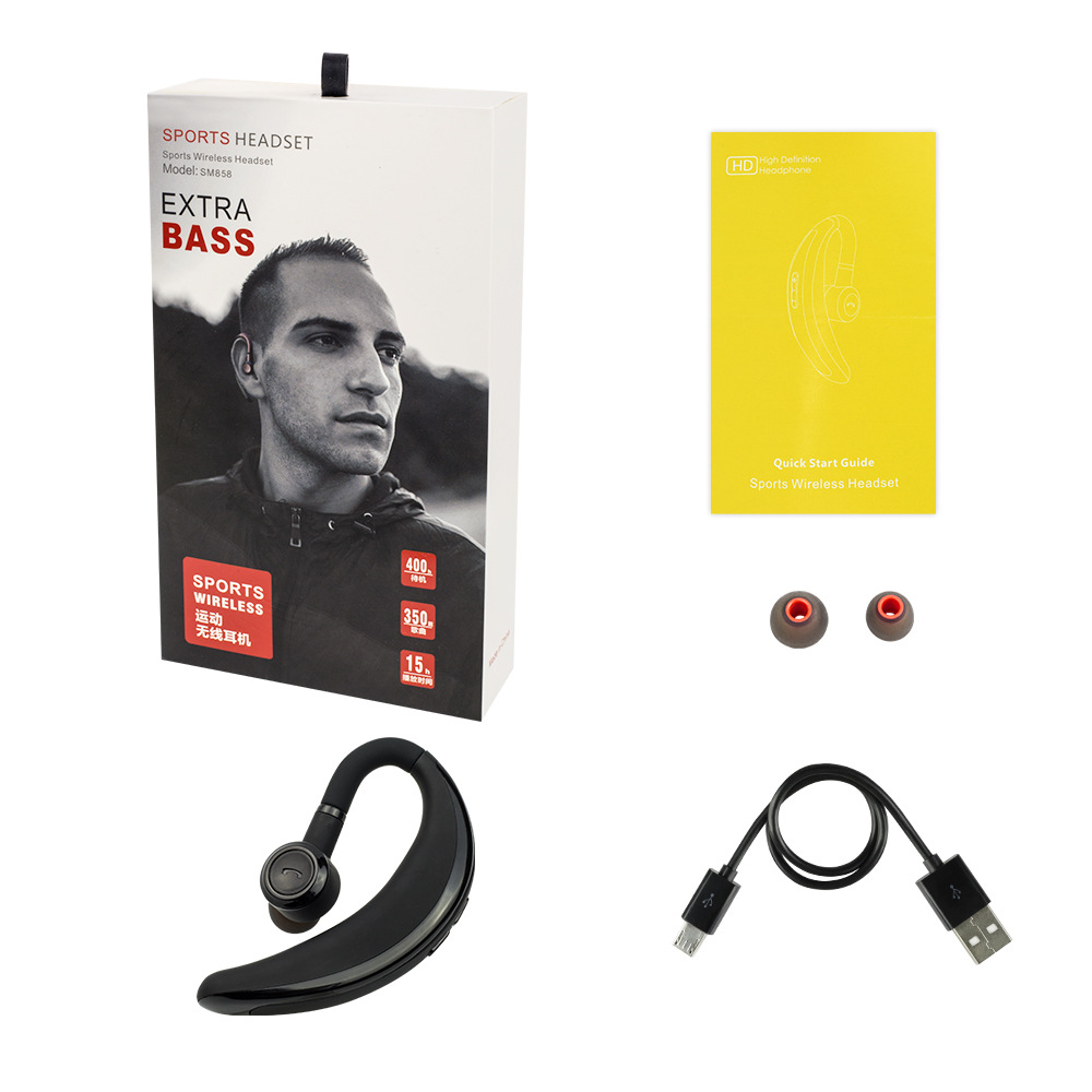 Long Standby Business Hanging Ear Wireless Bluetooth Headset - Image 4